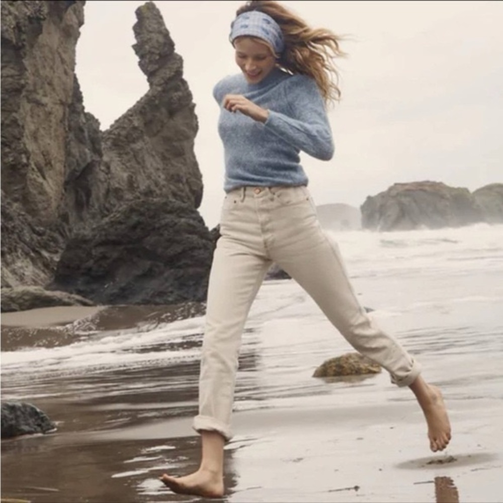 DOEN Diana Jeans in Oat/Cream Size 25 - Picture 3 of 13